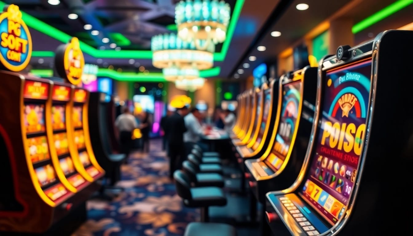 Experience Pg Soft Slots excitement with engaging visuals of modern casino gaming.