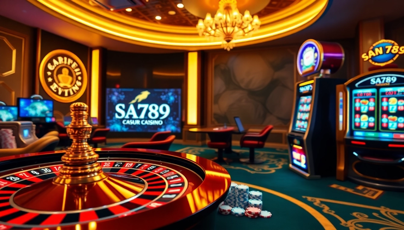 Experience exciting online gambling with SAO789, featuring vibrant casino elements and secure interfaces.