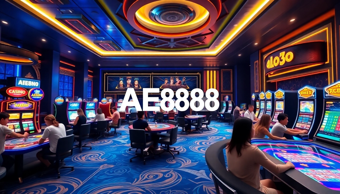 AE888 uy tín 2026 features a lively online casino environment with modern gaming and diverse players.
