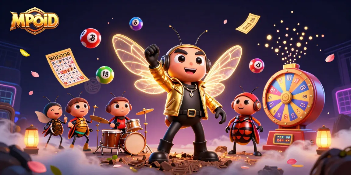 Experience the excitement of MPOID with vibrant gambling elements and engaging characters.