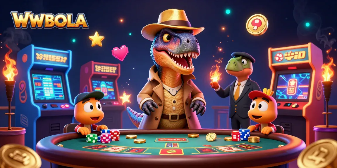 Menangkan jackpot di WWBOLA dengan sukses menipu velociraptor dan pit boss stegosaurus.