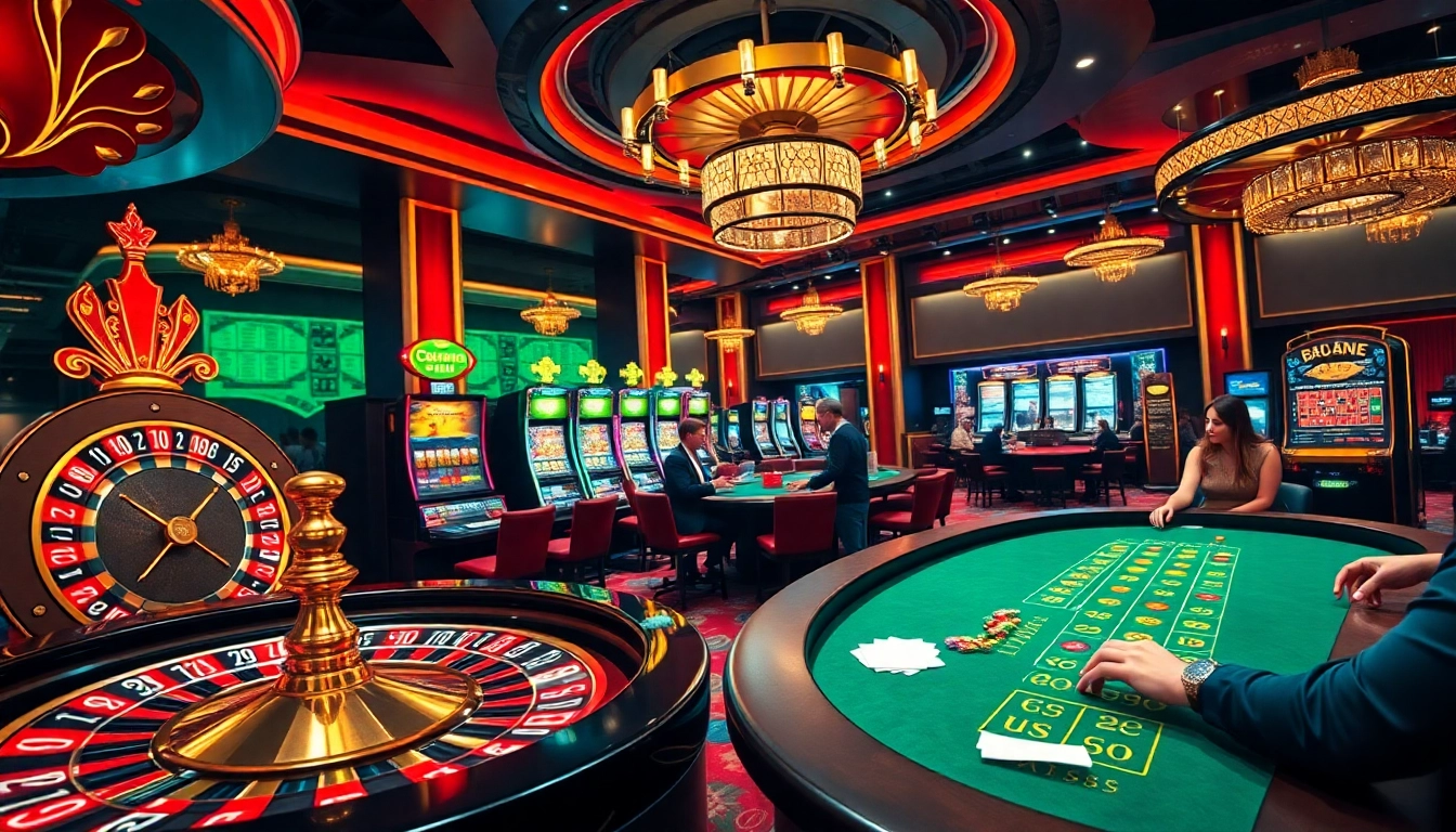 Engage in thrilling gameplay at OK8386 casino with vibrant tables and exciting gaming activities.