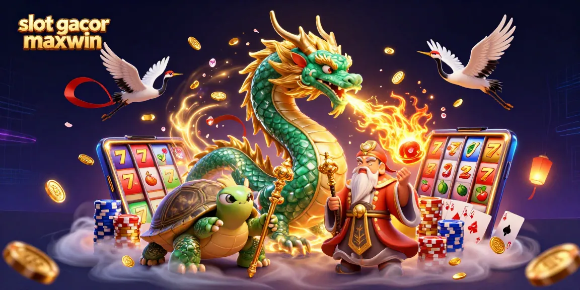 Memainkan slot gacor maxwin dengan simbol keberuntungan dan koin emas yang berlimpah.