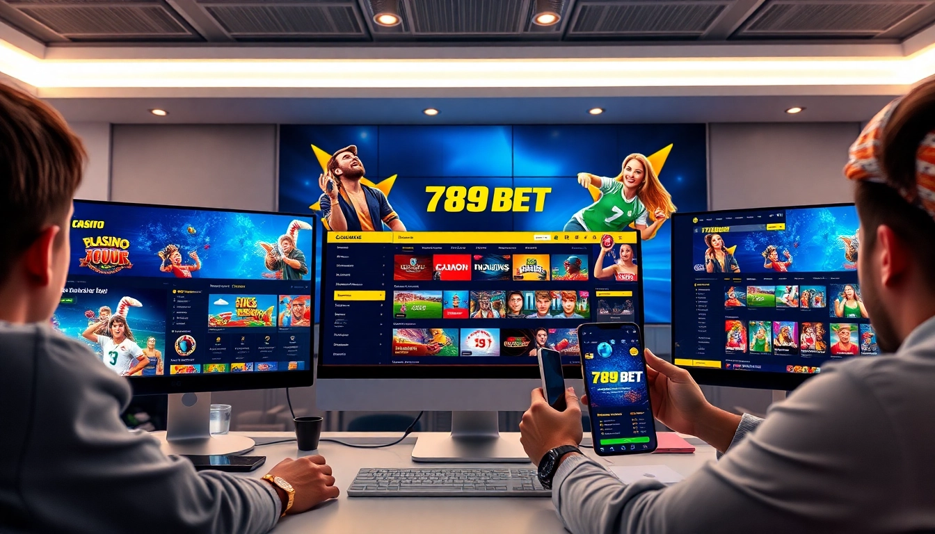 Online betting experience with 789BET showcasing diverse games and user-friendly interface