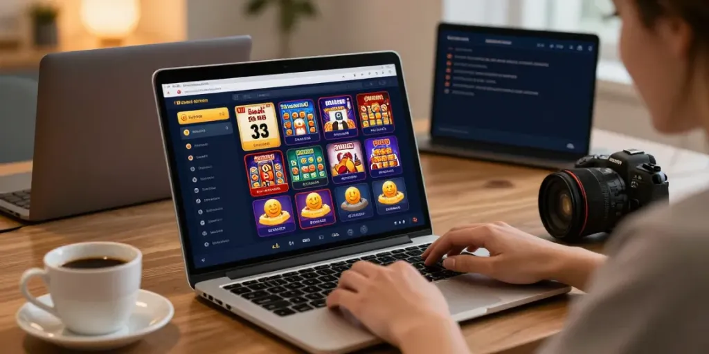Antarmuka situs ratutogel di laptop dengan pengguna aktif memasang taruhan.
