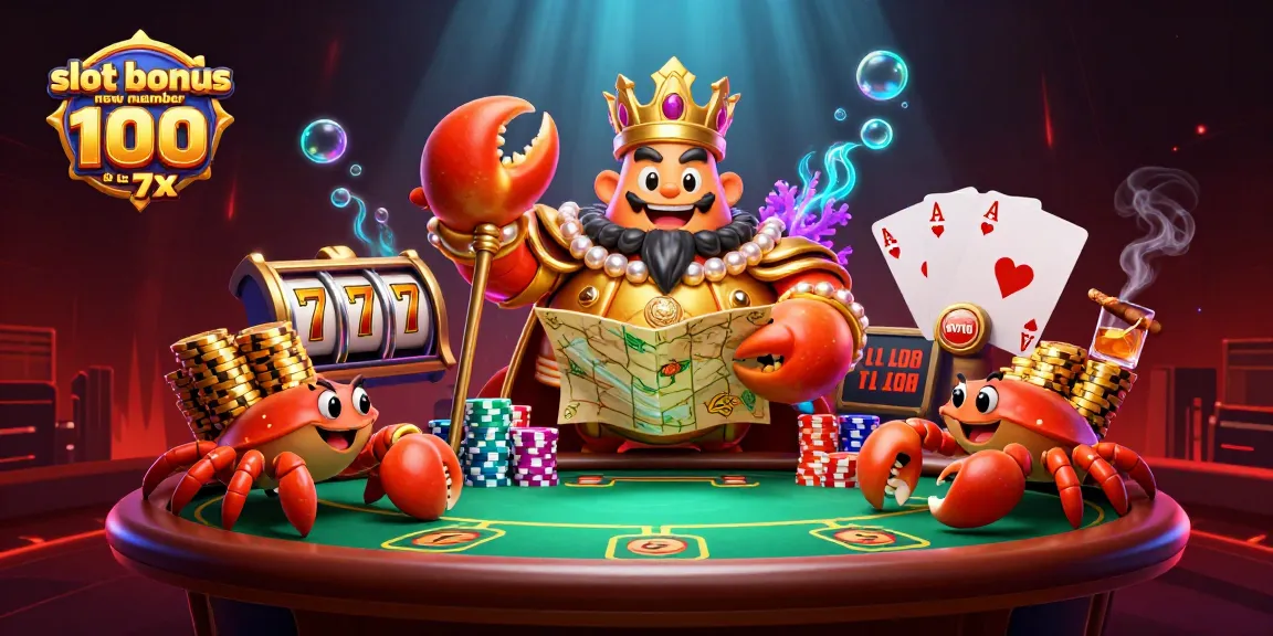 Menangkan slot bonus anggota baru 100 di awal to 7x dengan ilustrasi kasino yang dinamis.