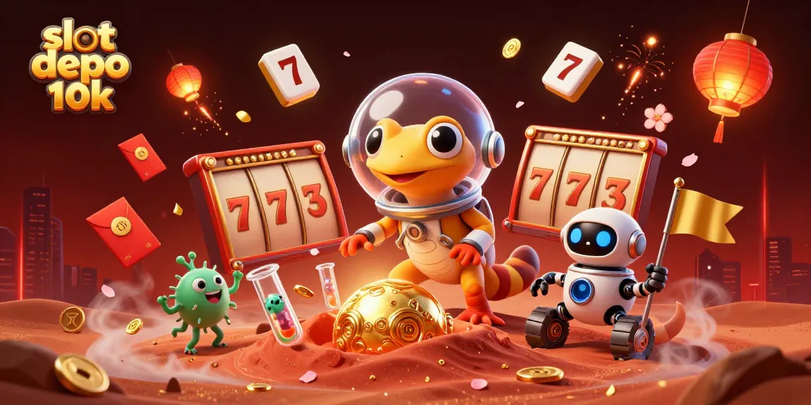 Menangkan slot depo 10k dengan lingkungan kasino yang menarik dan penuh warna.