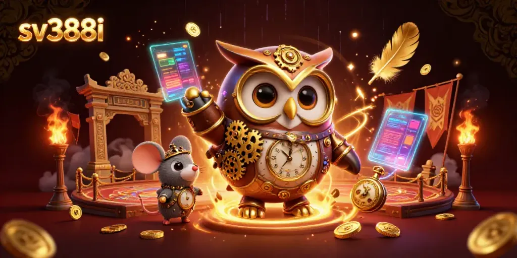 Bet on exciting matches at sv388i with a time-traveling owl and a clockwork mouse.