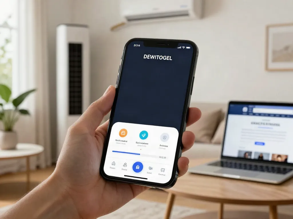 DEWITOGEL menunjukkan layanan AC praktis melalui aplikasi digital yang ramah pengguna.