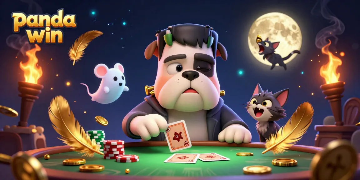 Experience the excitement at panda win with a dynamic casino scene featuring animated characters and gambling elements.