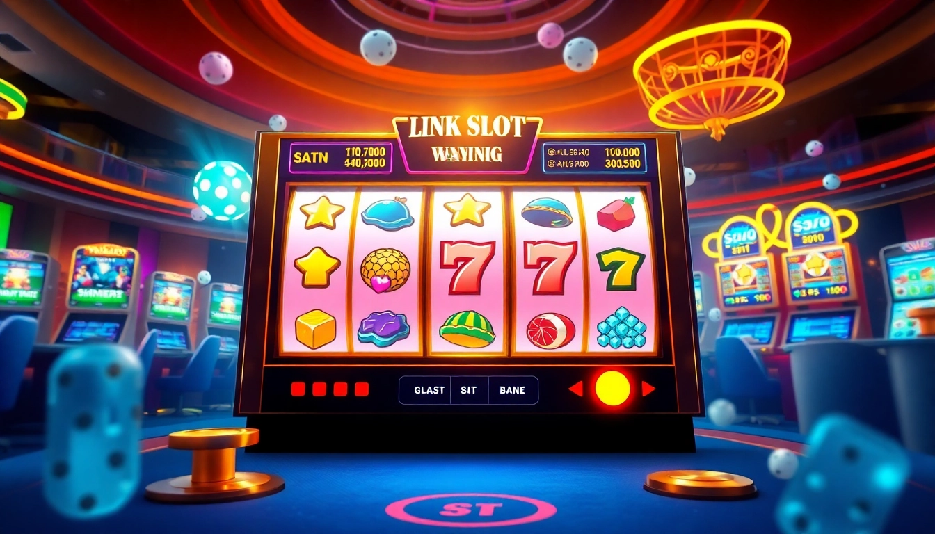 Experience thrilling gaming at link slot pulsa with vibrant online slot machines and dynamic gameplay.