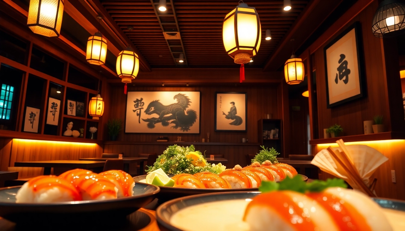 Makanan Jepang yang menggugah selera di starjepang dengan dekorasi tradisional yang hangat.