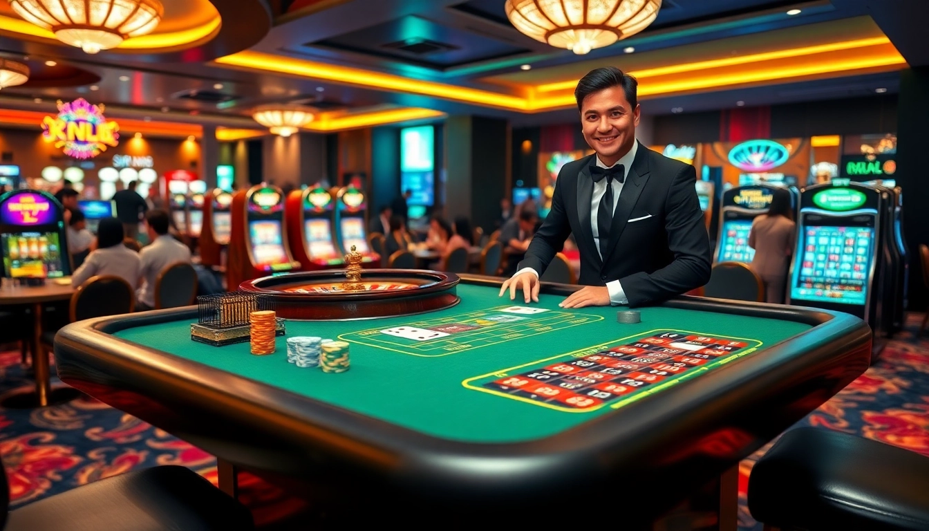 Experience RR88 dang nhap with vibrant casino excitement featuring a professional dealer and thrilling games.