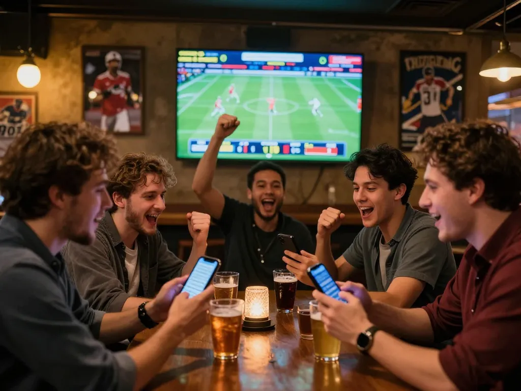 Cakhia tv enabling friends to engage in live sports betting during exciting matches.
