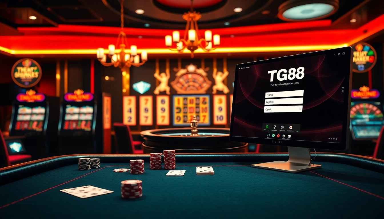 Experience the excitement of gambling at TG88 đăng nhập with vibrant casino tables and thrilling slot machines.