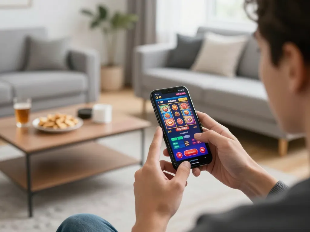 Play exciting games on LGOSUPER with friends and snacks in a cozy home setting