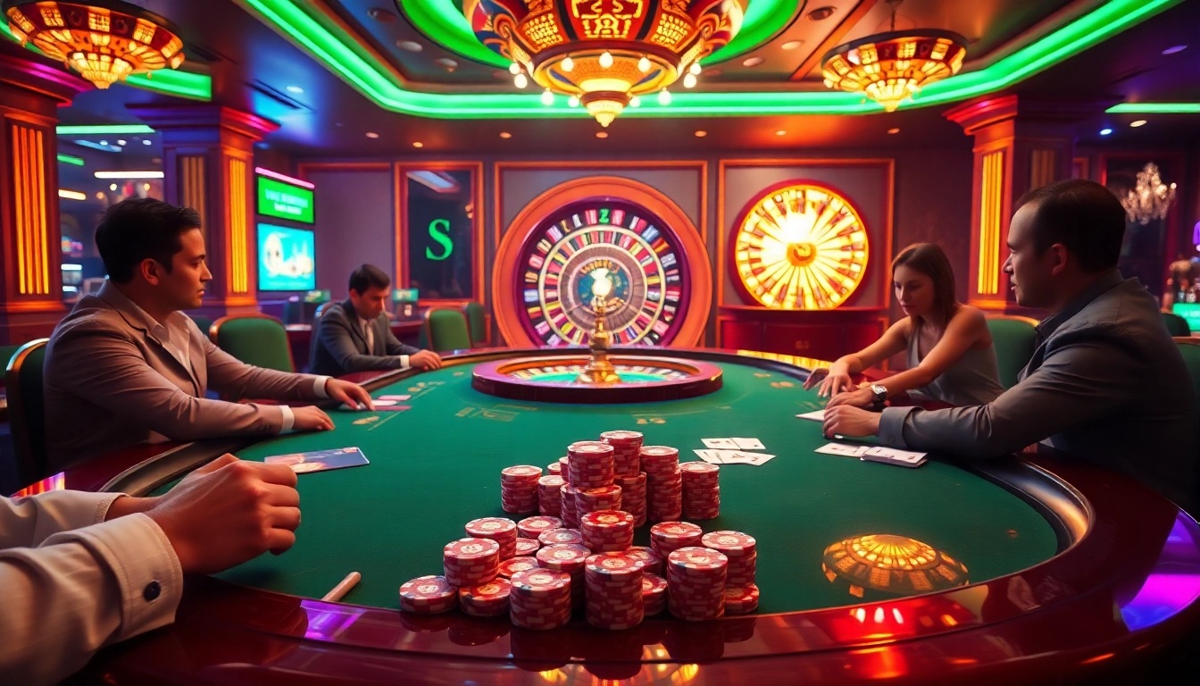 Experience the thrill of Vaoluoi Tv’s vibrant casino atmosphere filled with poker and roulette excitement.