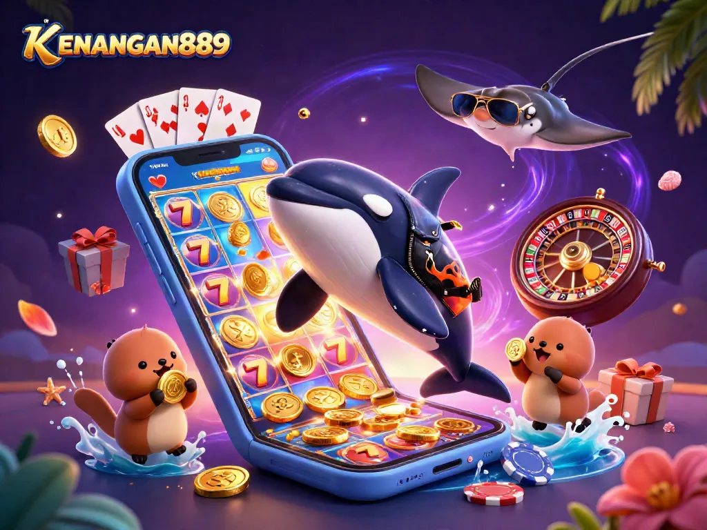 Experience excitement at KENANGAN889 with a vibrant 3D casino adventure featuring unique sea characters.