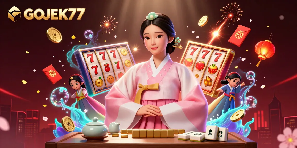 Rasakan suasana slot mengasyikkan GOJEK77 dengan gulungan berputar dan jackpot yang bersinar.