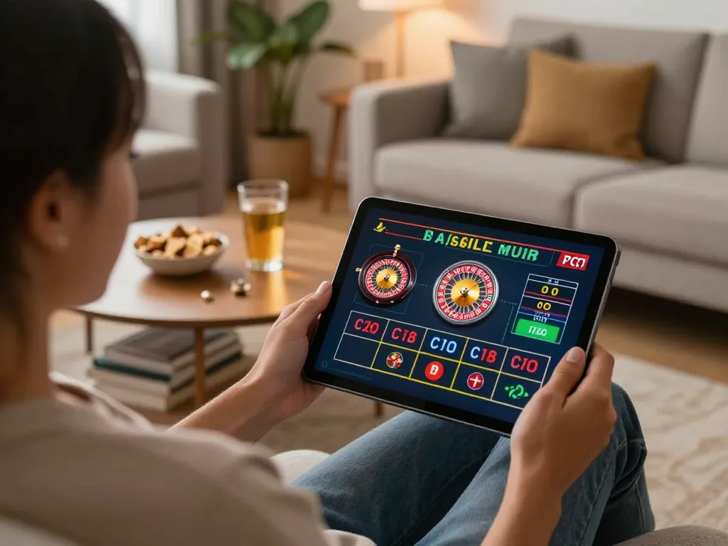 Engage with lc88’s live casino gaming on your tablet from a cozy home setting.