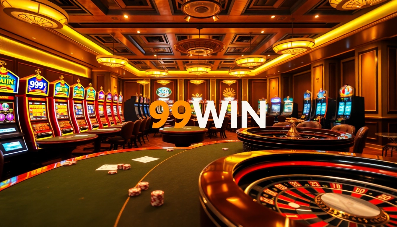Experience the thrilling excitement of 99WIN at a luxury casino table with vibrant betting action.