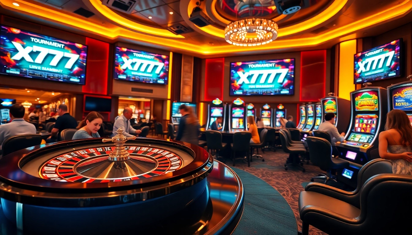 Players engaging with x777 casino games, showcasing excitement and high-quality gaming experience.