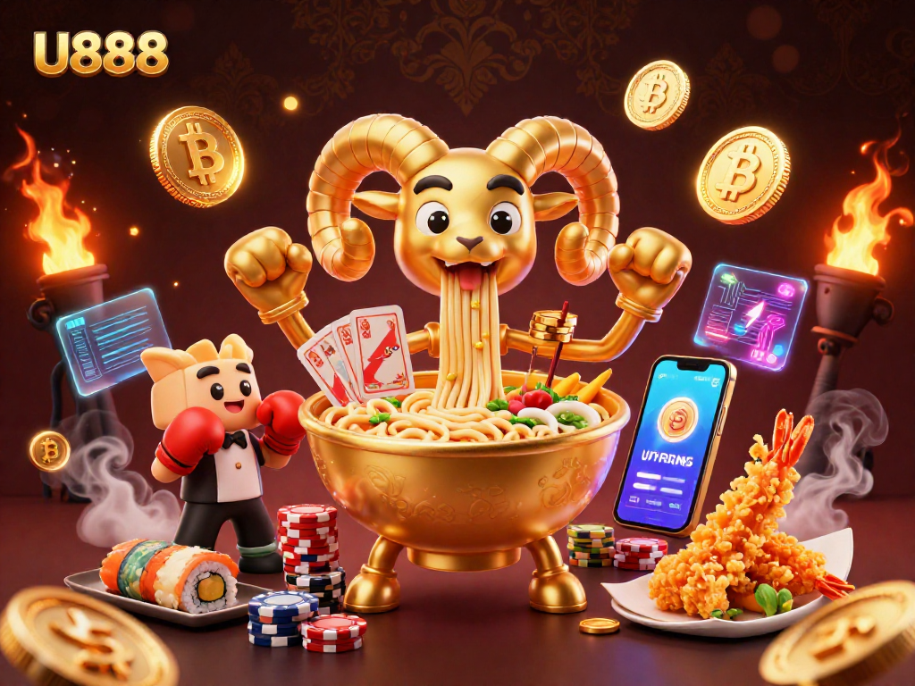 U888 betting action featuring vibrant cartoon characters and dynamic gaming elements.