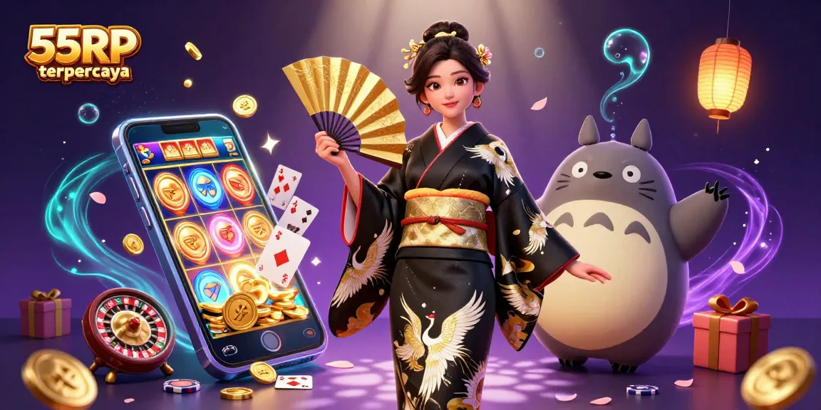 Engage with 55RP terpercaya by experiencing thrilling slot games in a vibrant casino setting.