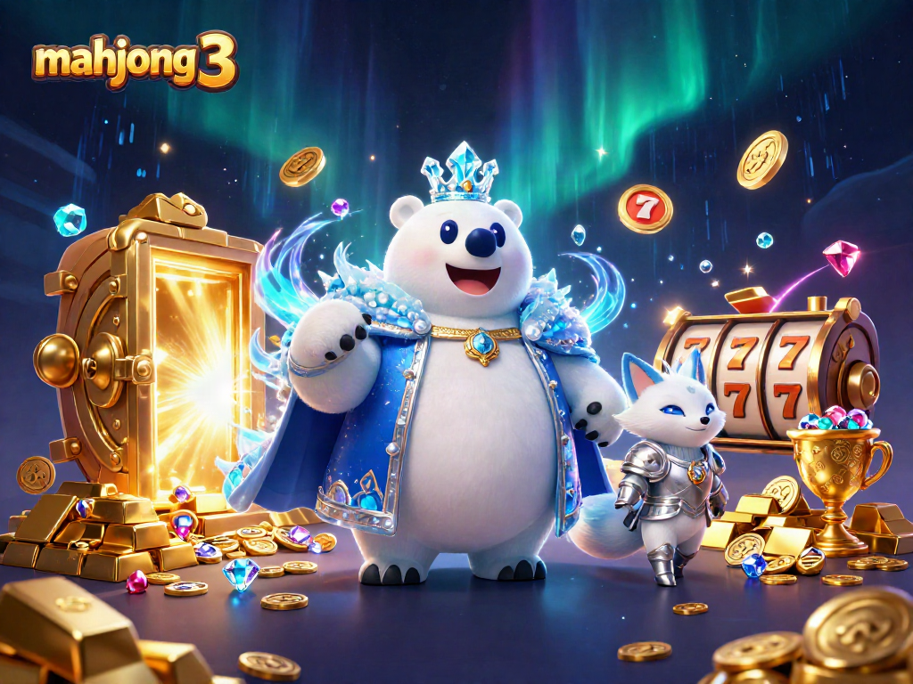 Experience the thrill of mahjong 3 in this vibrant, high-energy casino scene packed with treasures.