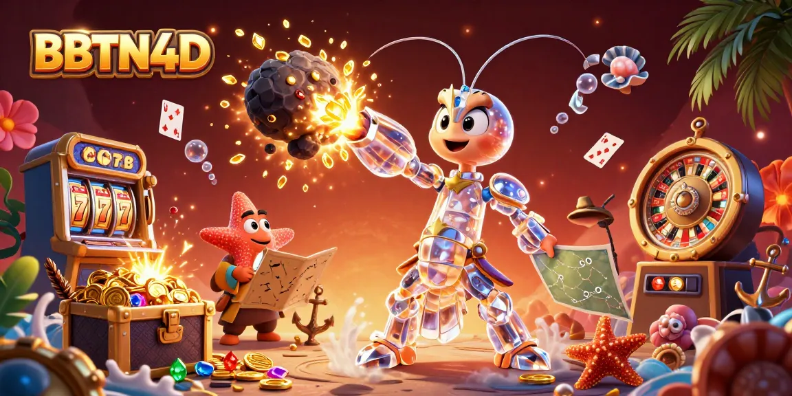 BBTN4D menghadirkan ilustrasi menarik dengan pengulangan game serta jackpot dalam suasana penuh warna.