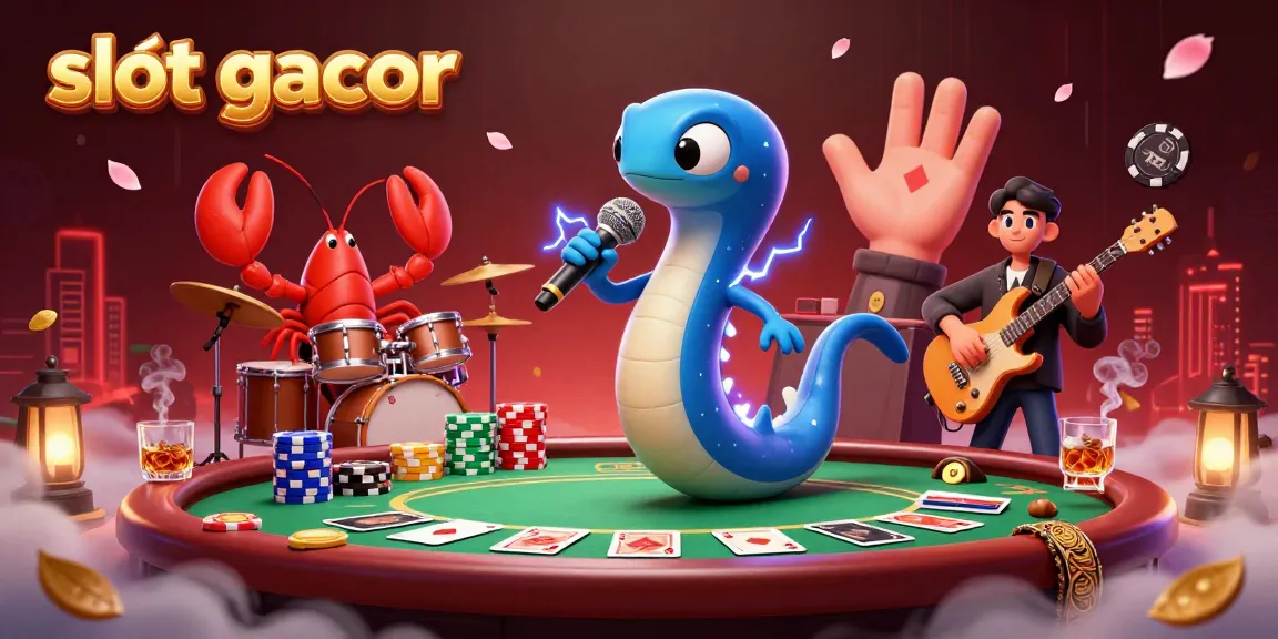 Win big on slot gacor games with dynamic 3D characters showcasing an underwater casino adventure.