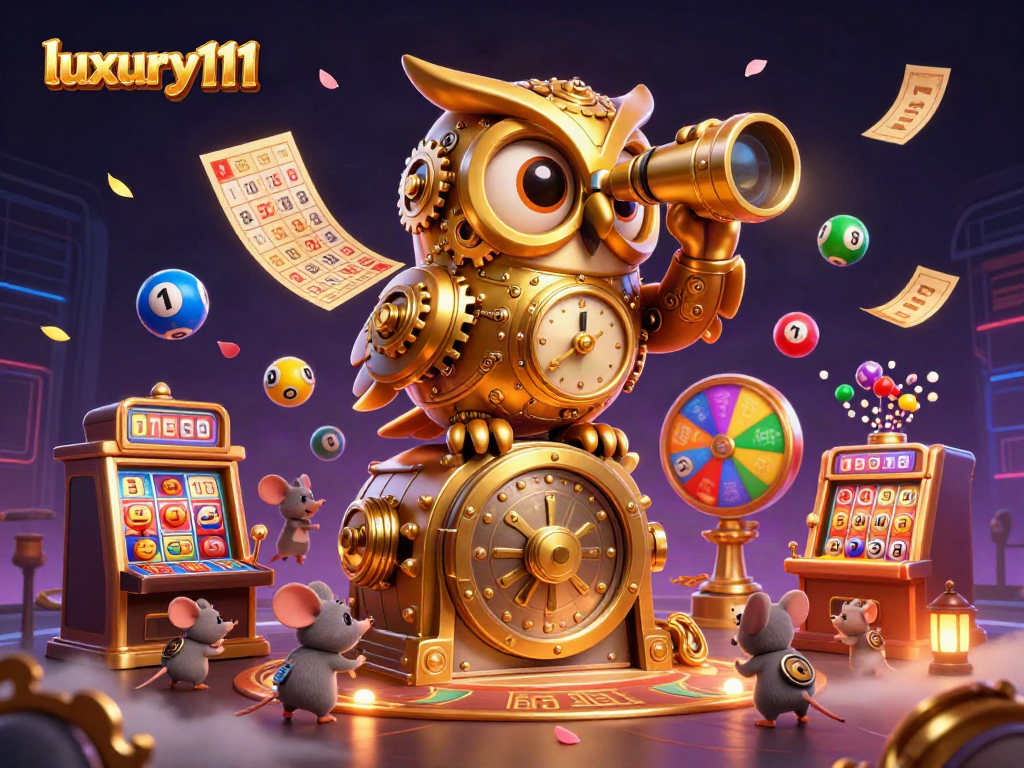 Experience thrilling gameplay at luxury111 with a vibrant 3D casino scene full of action and excitement.
