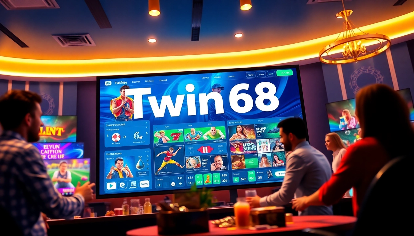 Twin68 online gaming platform showcasing exciting games and interactions in a vibrant environment