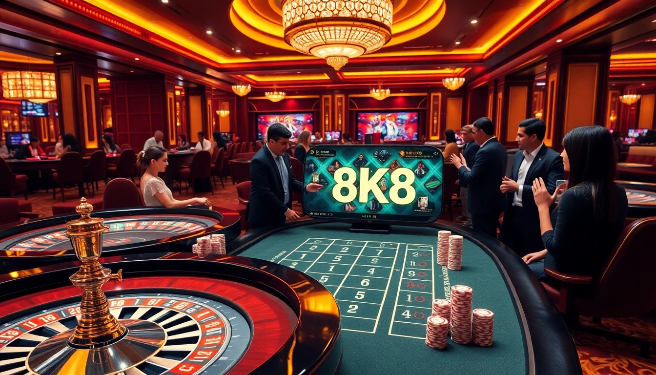 Experience the thrill of online gambling at https://8k8.us.com/ with vibrant casino visuals.