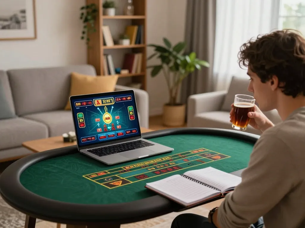 Engaging in live dealer gameplay on 78win while strategizing for optimal betting.