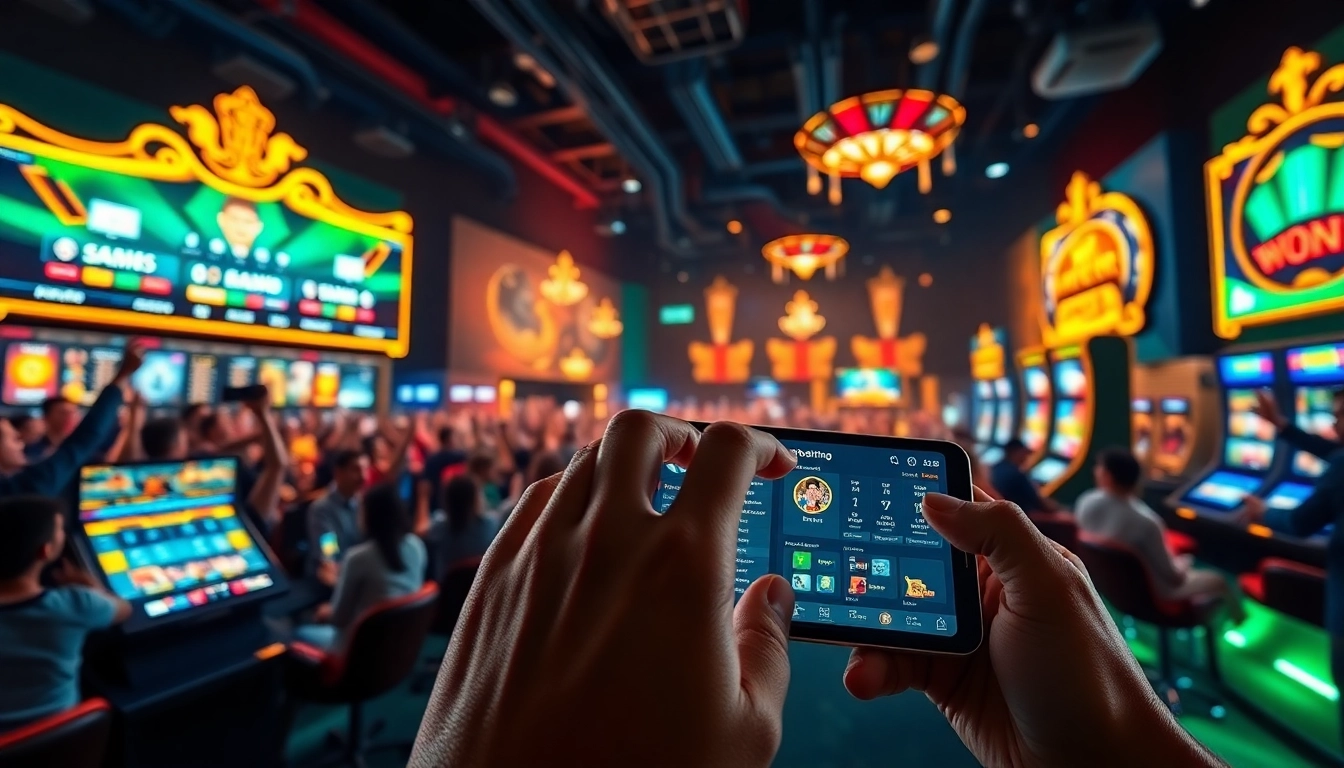 Nhã Cái BOT88 platform showcasing a vibrant online gambling experience with sports and casino games
