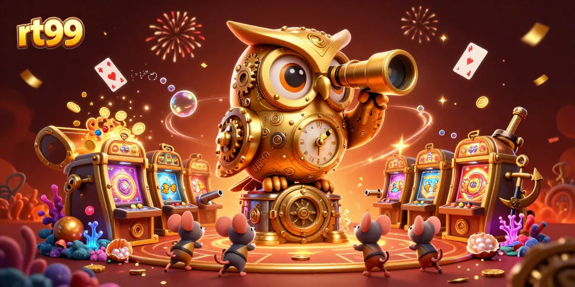 Play exciting games at rt99 amid a vibrant casino backdrop filled with glittering treasures.
