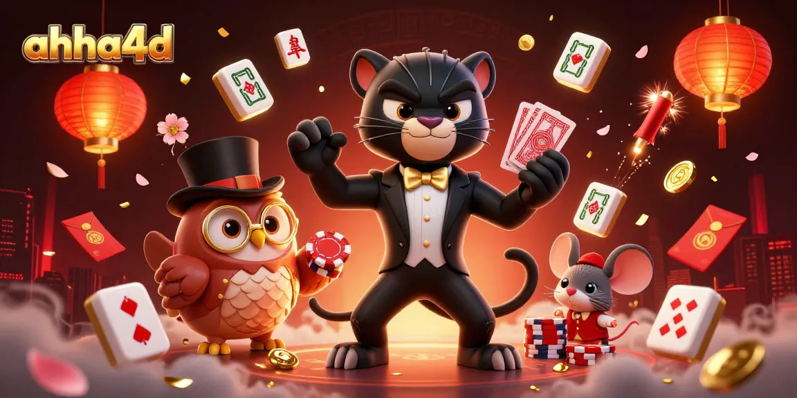 Experience thrilling gameplay with ahha4d in this vibrant casino illustration featuring dynamic characters and rich game elements.