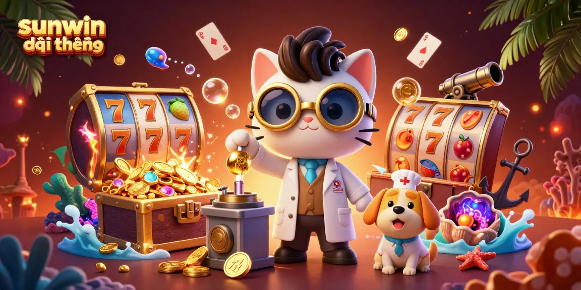 Engage in sunwin đổi thưởng experiences with vibrant slot games, playful characters, and exciting casino elements.
