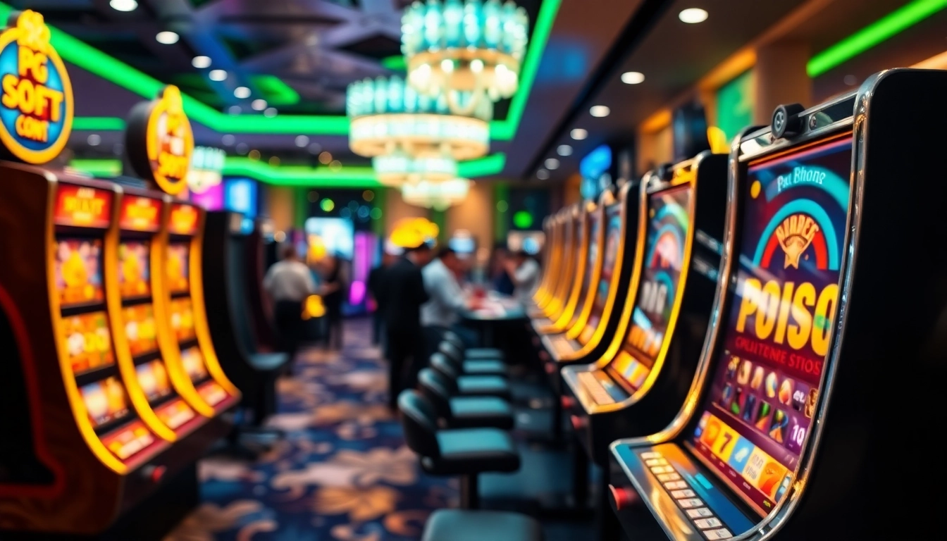 Experience Pg Soft Slots excitement with engaging visuals of modern casino gaming.