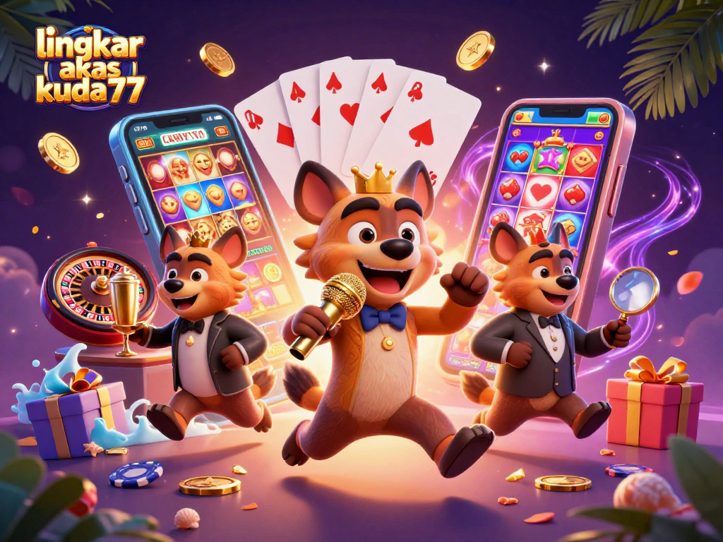 Aksi menarik di lingkar akses kuda77, slot penuh warna dan hadiah dalam suasana kasino ceria.