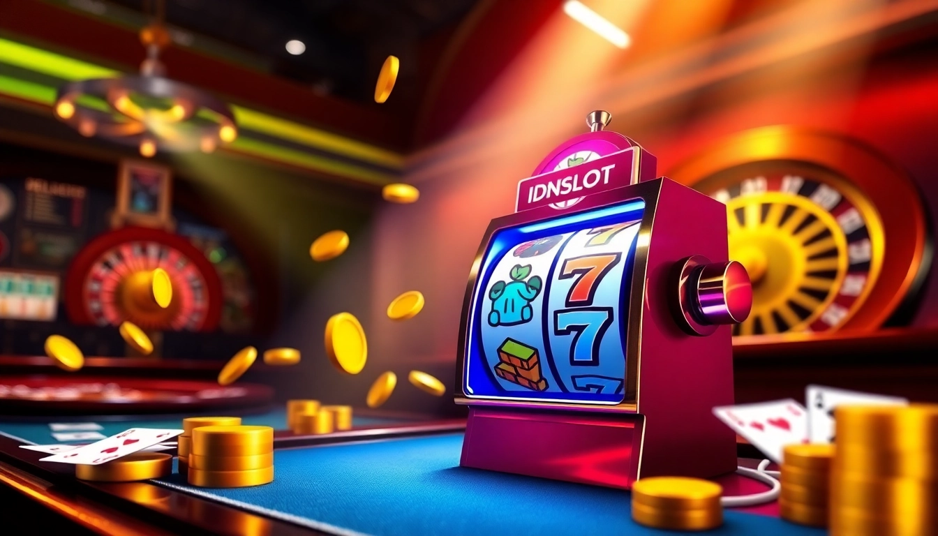 Play exciting idnslot games featuring vibrant animations, dynamic tables, and casino activities.