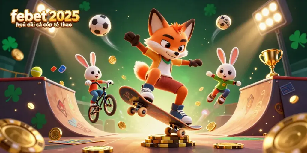 Experience the excitement of febet 2025 nhà cái cá cược thể thao with dynamic action and vibrant casino elements.