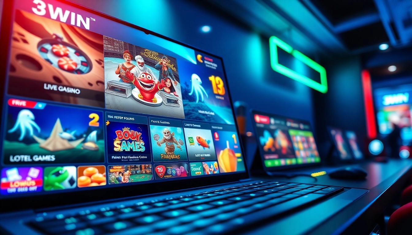 Exciting online gaming scene at https://3winn.it.com showcasing vibrant gaming options and user interaction.