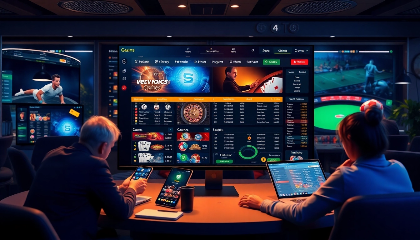 nhà cái uy tín interface showcasing trustworthy online gambling options with engaging users