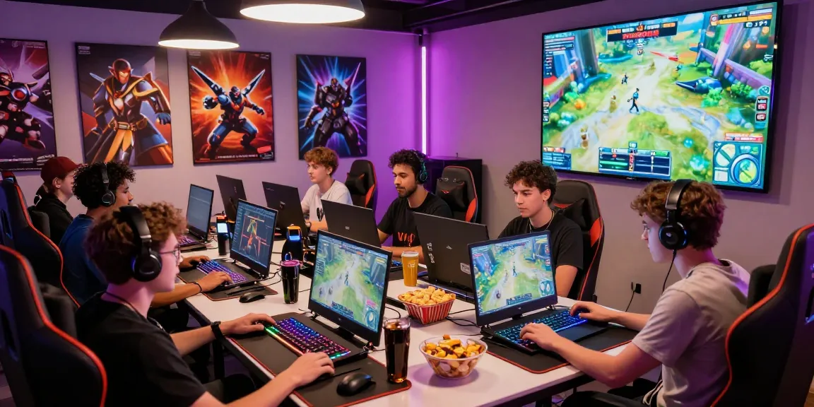 Enjoying pokemontoto login in a vibrant gaming lounge with friends and snacks.